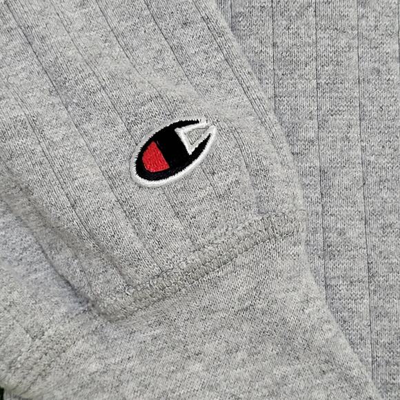 Vintage Champion Ribbed Sweater Large 22x28 Gray - Picture 11 of 13